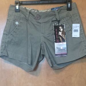 Stone Colored Cloth Shorts